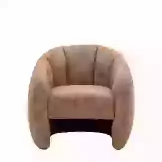 Atella Tub Chair Tan Leather